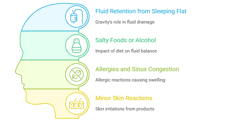 causes of facial swelling in morning