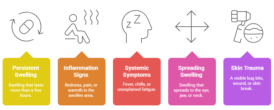 red flags of facial swelling
